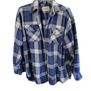 Vintage Mens C.E.Schmidt Workwear Heavy Flannel Long Sleeve Button Shirt